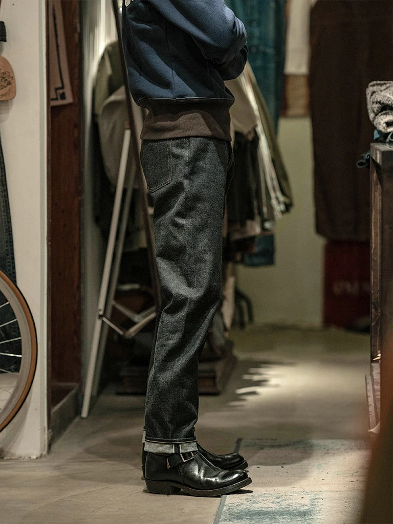 Non Stock MFG. CO. 15 Oz Heavyweight Selvedge Denim Jeans 6 Non Stock MFG. CO. 15 Oz Heavyweight Selvedge Denim Jeans