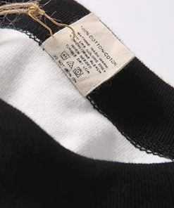 Bob Dong TOPS Check Flag Racing Track Style One Pocket T-Shirt - White