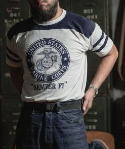 Bronson MFG. CO. 1970s USMC Semper Fi Print Athletic T-Shirt