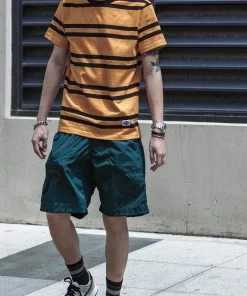 Non Stock MFG. CO. NEW ARRIVALS 9.8 Oz IVY Style Striped T-Shirt - Yellow/Black 14 Non Stock MFG. CO. NEW ARRIVALS 9.8 Oz IVY Style Striped T-Shirt - Yellow/Black