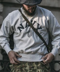 Bronson MFG. CO. 20 Oz Naval Academy Reverse Weave Sweatshirt Back In Stock