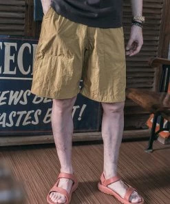 Non Stock MFG. CO. BOTTOMS Nylon Climber's Shorts - Yellow