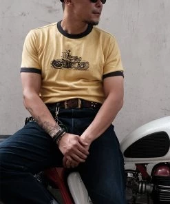 Non Stock MFG. CO. NEW ARRIVALS Retro Rider Motorcycle T-Shirt - Ginger 14 Non Stock MFG. CO. NEW ARRIVALS Retro Rider Motorcycle T-Shirt - Ginger