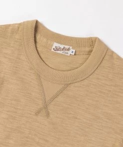 Non Stock MFG. CO. Heavyweight US Cotton Gusset Tubular T-Shirt - Sand 15 Non Stock MFG. CO. Heavyweight US Cotton Gusset Tubular T-Shirt - Sand