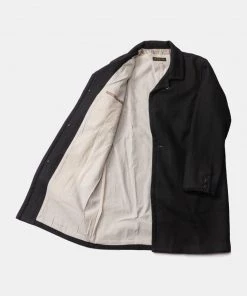 Remains Clothing Wool-Twill Tweed Coat