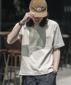 Non Stock MFG. CO. 9.8 Oz Cotton Classic Pocket T-Shirt - Apricot TOPS