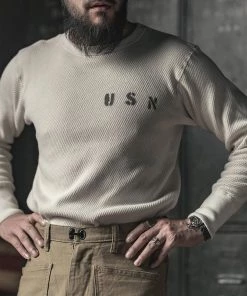 Bronson MFG. CO. NEW ARRIVALS US Naval Raschel Knitting Waffle Undershirt