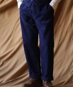 Annual Ring 1920s Indigo Corduroy Work Pants