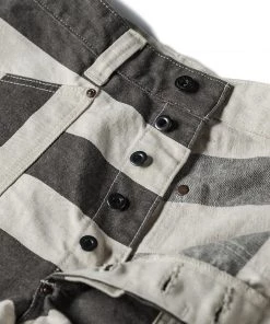 Non Stock MFG. CO. 11.5 Oz Heavyweight Wide Striped Prisoner Shorts 28 Non Stock MFG. CO. 11.5 Oz Heavyweight Wide Striped Prisoner Shorts