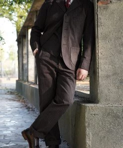 Annual Ring 1900s French Salt & Pepper Striped Chambray Sack Jacket BEST SELLERS