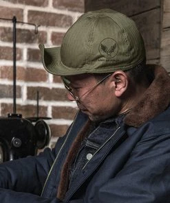 Bronson MFG. CO. ACCESSORIES USAAF WWII Type A-3 Cap - Olive