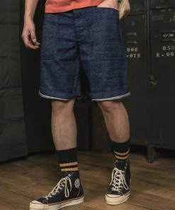 Bronson MFG. CO. NEW ARRIVALS 1940s WWII USN 10.5 Oz Denim Dungaree Deck Shorts 16 Bronson MFG. CO. NEW ARRIVALS 1940s WWII USN 10.5 Oz Denim Dungaree Deck Shorts