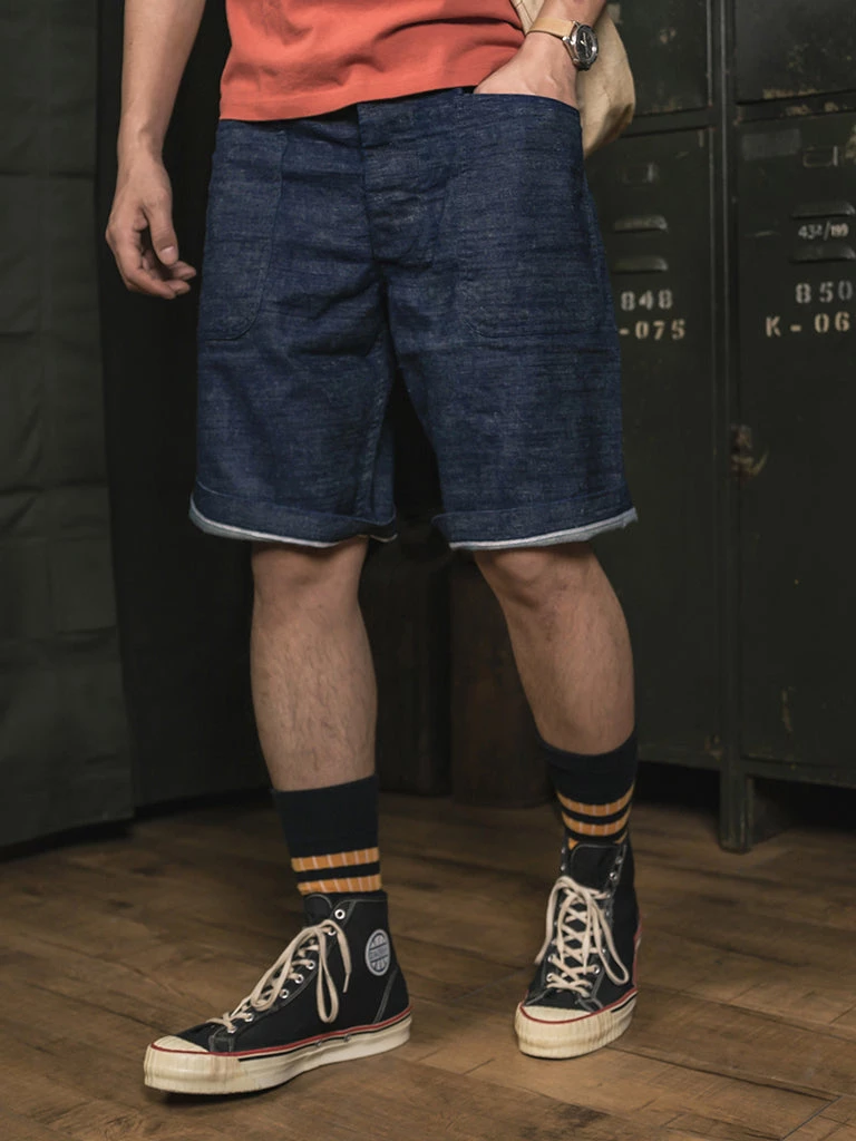Bronson MFG. CO. NEW ARRIVALS 1940s WWII USN 10.5 Oz Denim Dungaree Deck Shorts 5 Bronson MFG. CO. NEW ARRIVALS 1940s WWII USN 10.5 Oz Denim Dungaree Deck Shorts