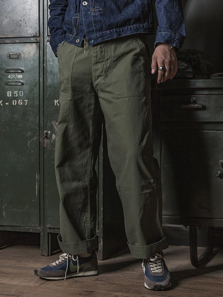 Bronson MFG. CO. 1947 1st 838A OD7 Fatigue Utility Pants Back In Stock 3 Bronson MFG. CO. 1947 1st 838A OD7 Fatigue Utility Pants Back In Stock