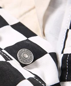 Bob Dong Check Flag Racing Track Shorts BOTTOMS 11 Bob Dong Check Flag Racing Track Shorts BOTTOMS