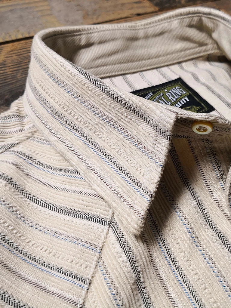 Annual Ring TOPS 1950s 8 Oz Striped Corduroy Western Shirt 5 Annual Ring TOPS 1950s 8 Oz Striped Corduroy Western Shirt