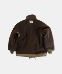 Non Stock MFG. CO. 1940s US Navy N-1 Deck Jacket - Faux Fur Inner - Khaki