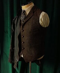 Annual Ring TOPS Brown Tweed Hunting Vest