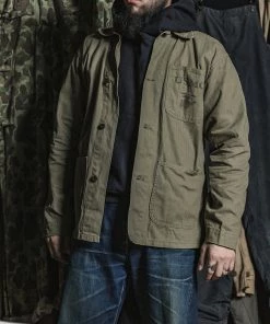 Bronson MFG. CO. NEW ARRIVALS USMC P-41 HBT Utility Jacket 14 Bronson MFG. CO. NEW ARRIVALS USMC P-41 HBT Utility Jacket