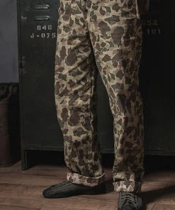 Bronson MFG. CO. BOTTOMS USMC P-42 HBT Reversible Duck Hunter Camouflage Pants