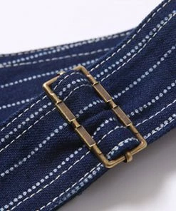 Bob Dong Vintage Wabash Three-IN-One Pocket Denim High Back Bib Overalls