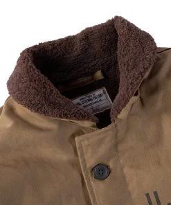 Non Stock MFG. CO. 1940s US Navy N-1 Deck Jacket - Faux Fur Inner - Khaki