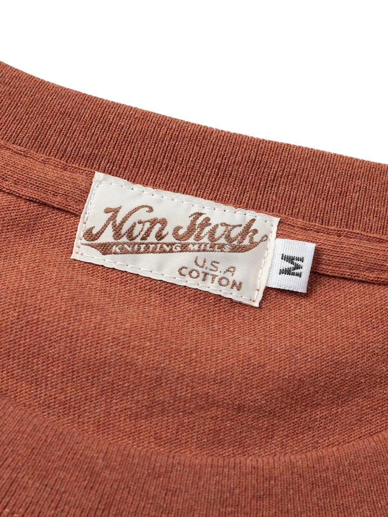 Non Stock MFG. CO. 9 Oz Cotton Tubular T-Shirt - Orange Red 5 Non Stock MFG. CO. 9 Oz Cotton Tubular T-Shirt - Orange Red