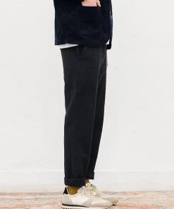 NVGS MFG. & Co. 1940s US Army Herringbone Twill Officer Chino Trousers - Black