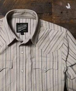 Annual Ring TOPS 1950s 8 Oz Striped Corduroy Western Shirt 15 Annual Ring TOPS 1950s 8 Oz Striped Corduroy Western Shirt