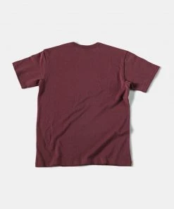 Non Stock MFG. CO. Vintage West Terrace Choir Print Short Sleeve T-Shirt - Wine Red