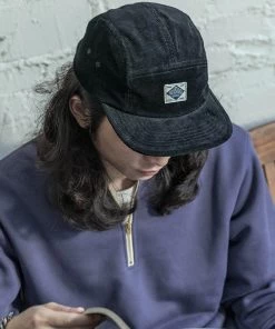 Non Stock MFG. CO. 12.5 Oz Corduroy 5 Panel Cap - Black May 2022