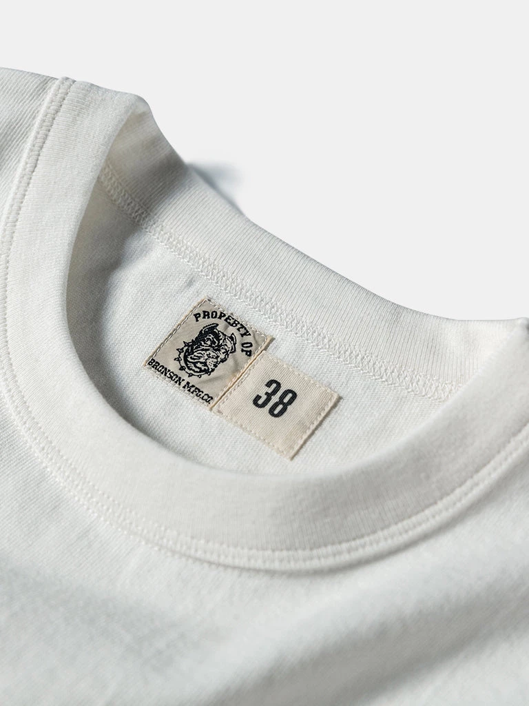 Bronson MFG. CO. 1930s Slanted Pocket Tubular T-Shirt - White BEST SELLERS 4 Bronson MFG. CO. 1930s Slanted Pocket Tubular T-Shirt - White BEST SELLERS