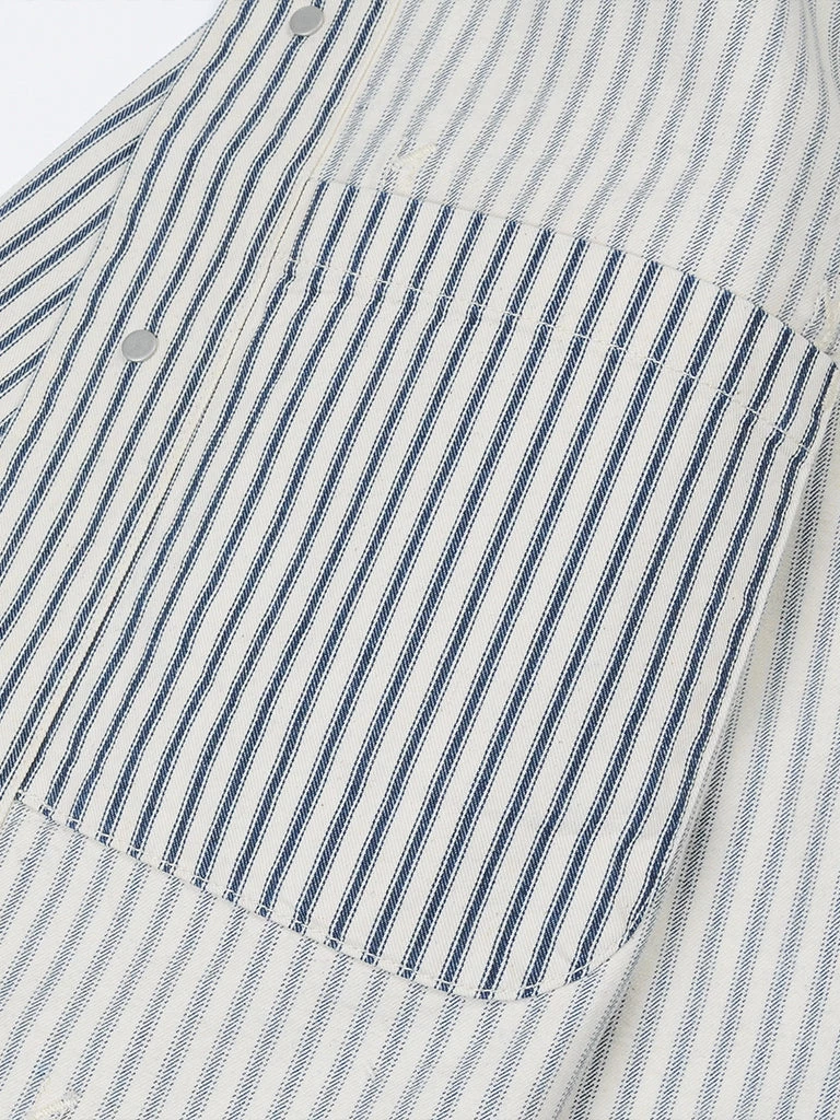 Ranger Overall Vintage Denim Striped Jacket NEW ARRIVALS 4 Ranger Overall Vintage Denim Striped Jacket NEW ARRIVALS