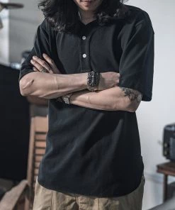 Non Stock MFG. CO. 9.8 Oz Cotton Pique Baseball T-Shirt - Black TOPS