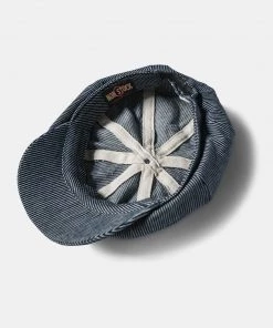Non Stock MFG. CO. Old Time Denim Stripe Newsboy Cap
