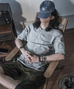 Non Stock MFG. CO. TOPS 9.8 Oz Cotton Pique Baseball T-Shirt - Gray