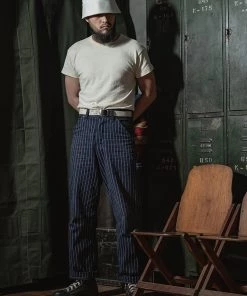 Bronson MFG. CO. 1940s USN Crew Slub Cotton T-Shirt TOPS 26 Bronson MFG. CO. 1940s USN Crew Slub Cotton T-Shirt TOPS