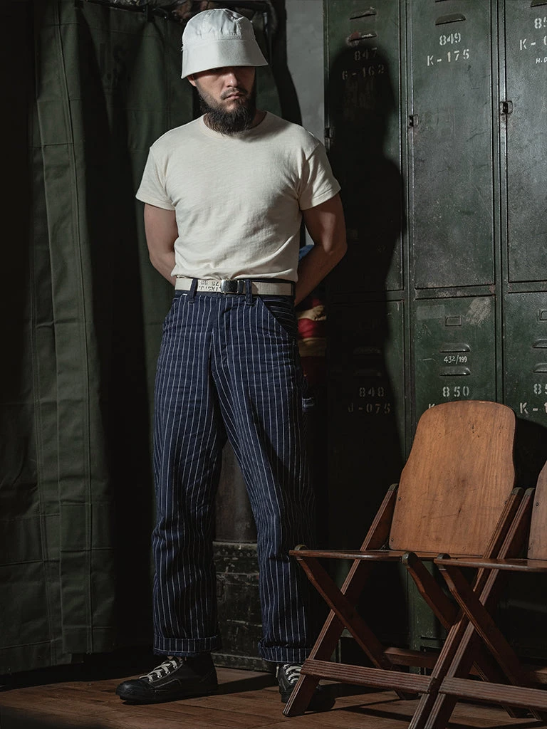 Bronson MFG. CO. 1940s USN Crew Slub Cotton T-Shirt TOPS 9 Bronson MFG. CO. 1940s USN Crew Slub Cotton T-Shirt TOPS