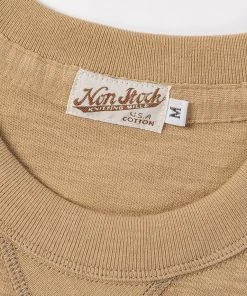 Non Stock MFG. CO. Heavyweight US Cotton Gusset Tubular T-Shirt - Sand 16 Non Stock MFG. CO. Heavyweight US Cotton Gusset Tubular T-Shirt - Sand