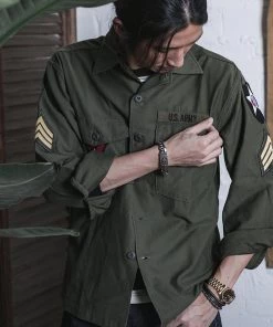 Non Stock MFG. CO. Vietnam War US Army OG107 Fatigue Utility Shirt - Im Jin Scouts June 2022