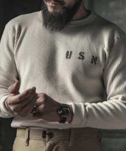 Bronson MFG. CO. NEW ARRIVALS US Naval Raschel Knitting Waffle Undershirt