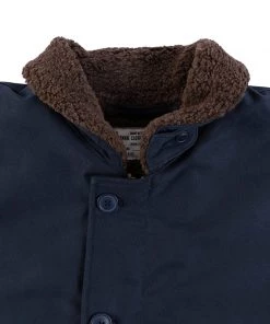 Non Stock MFG. CO. 1940s US Navy N-1 Deck Jacket - Faux Fur Inner - Navy June 2022