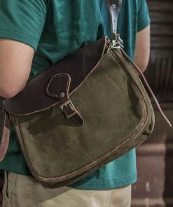 Bronson MFG. CO. WWI US Army Messenger Bag - Olive ACCESSORIES