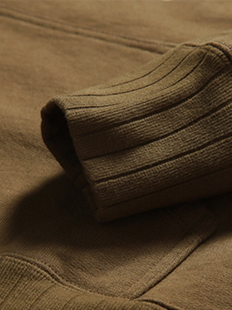 Bob Dong US Air Force Fifth Air Force Fighters Hoodie - Olive 4 Bob Dong US Air Force Fifth Air Force Fighters Hoodie - Olive