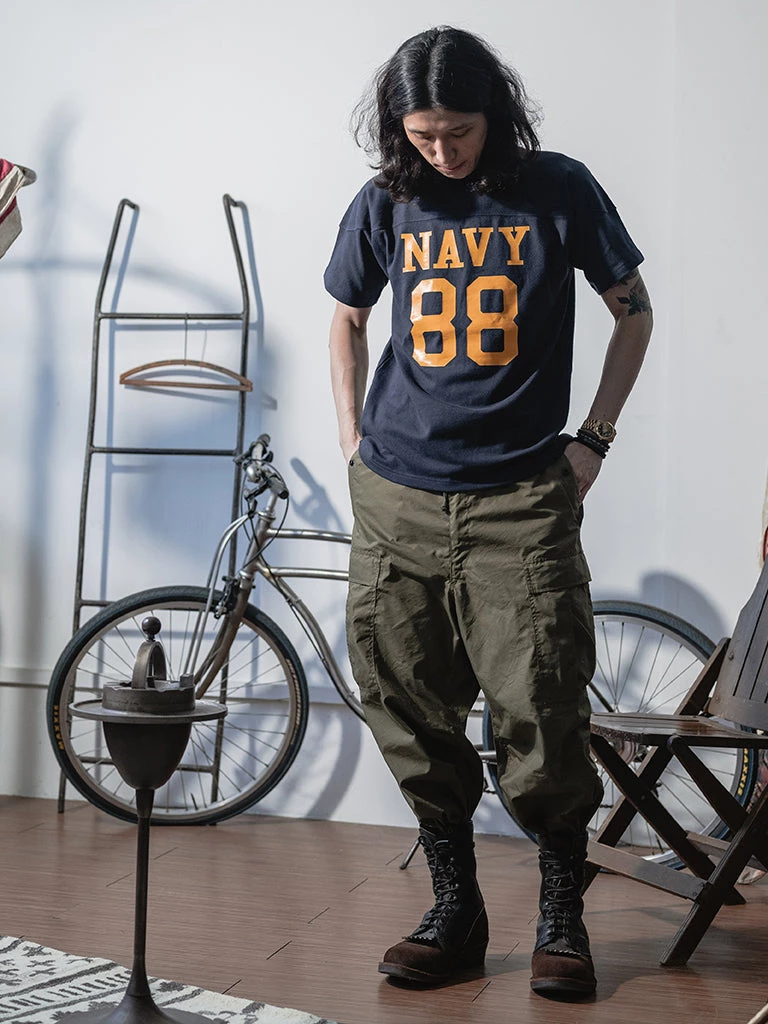 Bronson MFG. CO. US Naval Football T-Shirt - Navy NEW ARRIVALS 6 Bronson MFG. CO. US Naval Football T-Shirt - Navy NEW ARRIVALS