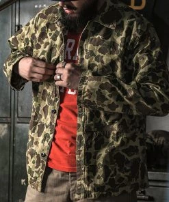 Bronson MFG. CO. TOPS WWII USMC Type P-44 HBT Duck Hunter Camo Jacket 16 Bronson MFG. CO. TOPS WWII USMC Type P-44 HBT Duck Hunter Camo Jacket
