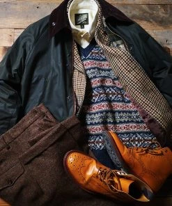 Annual Ring TOPS Shetland Wool Fair Isle Sweater Vest - Navy