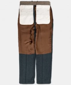 Annual Ring 1930s American Style Herringbone Navy Tweed Trousers 40 Annual Ring 1930s American Style Herringbone Navy Tweed Trousers