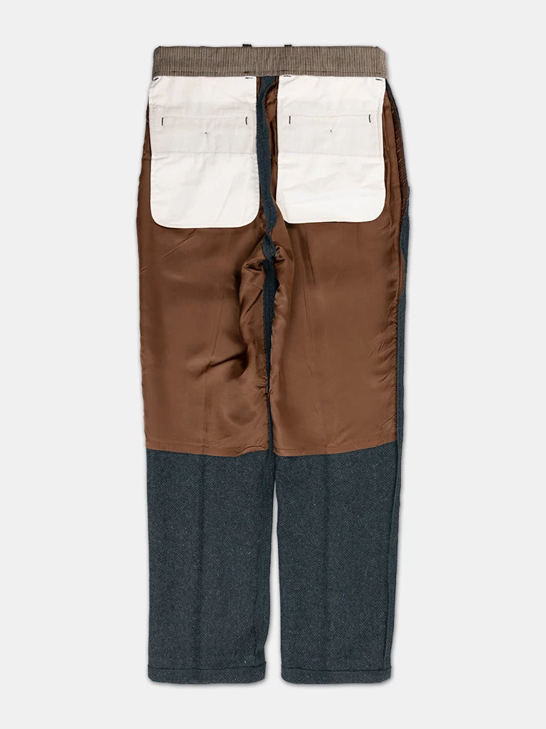 Annual Ring 1930s American Style Herringbone Navy Tweed Trousers 19 Annual Ring 1930s American Style Herringbone Navy Tweed Trousers