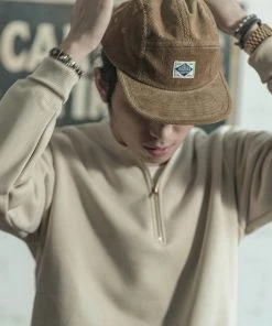 Non Stock MFG. CO. May 2022 12.5 Oz Corduroy 5 Panel Cap - Khaki